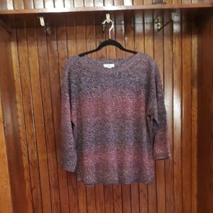 CROFT & BARROW SIZE XXL Purple and Pink Knit Sweater